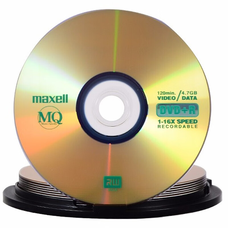 DVD+R диски Maxell, 16x, 4.7GB, 10 шт. в тубусе, Тайвань
