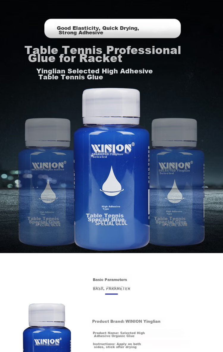 WINION Premium Selection Table Tennis Rubber Adhesive, Specialized Glue for Racket Bonding, 280ML 1