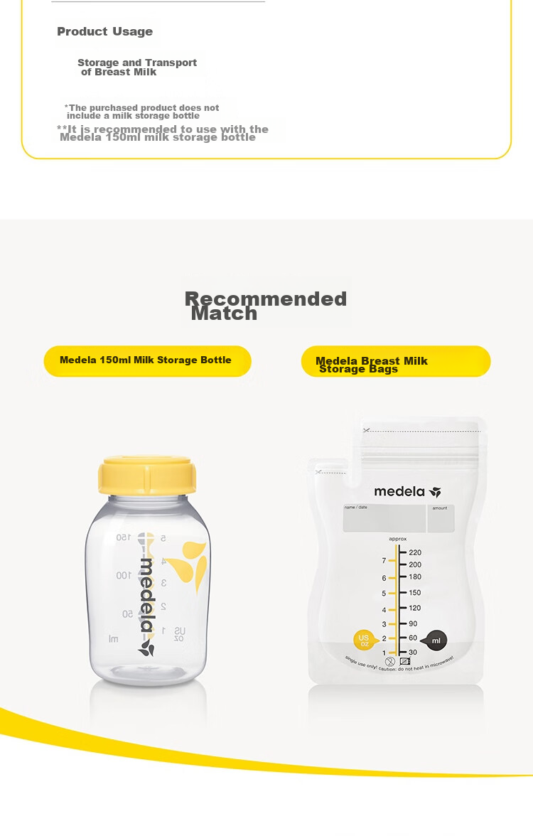 Medela Breast Milk Storage Bags, Portable Milk Storage Bags for Going Out, Blue Ice Breast Milk Preservation And Refrigeration Feeding Bags 6