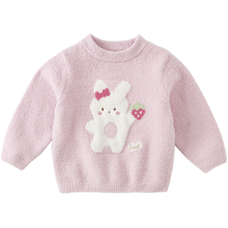 DAVE & BELLA 2022 Autumn Winter Kids Chenille Knit Pullover Sweater DB4223269