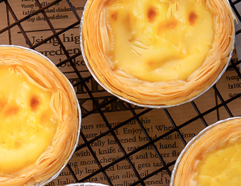 YOUAO Egg Tart Liners, Aluminum Foil [200 Pieces], Egg Tart Shells, Cake Cups, Air Fryer-Specific Foil Bowls, Egg Tart Molds 8