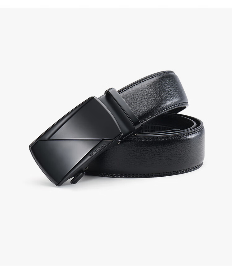 MEXICAN Leather Belt for Men, Cowhide Waistband, Business Casual Trouser Belt with Automatic Buckle, Birthday Gift 18