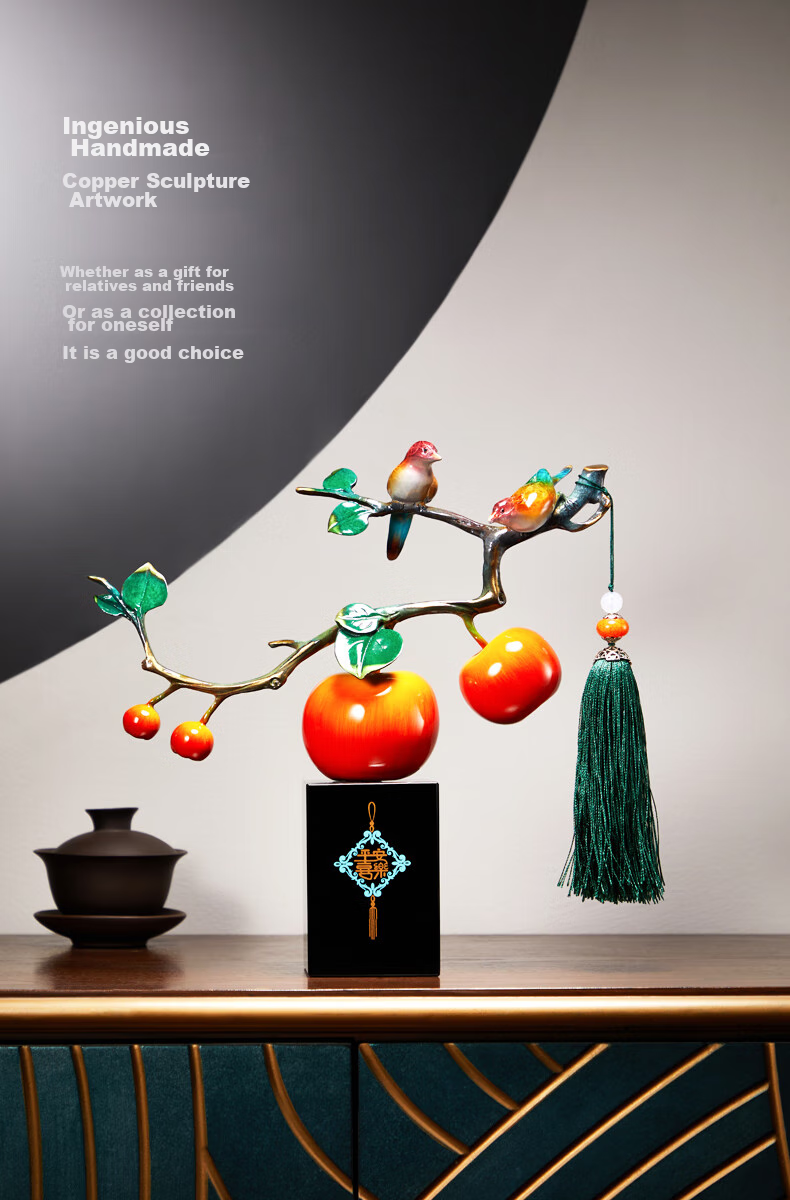 Nuoshiman Peace And Joy Ornament for Living Room, Office Desk Decoration, Housewarming Gift, Moving Gift, Wedding Gift, Retirement Commemorative Item 11