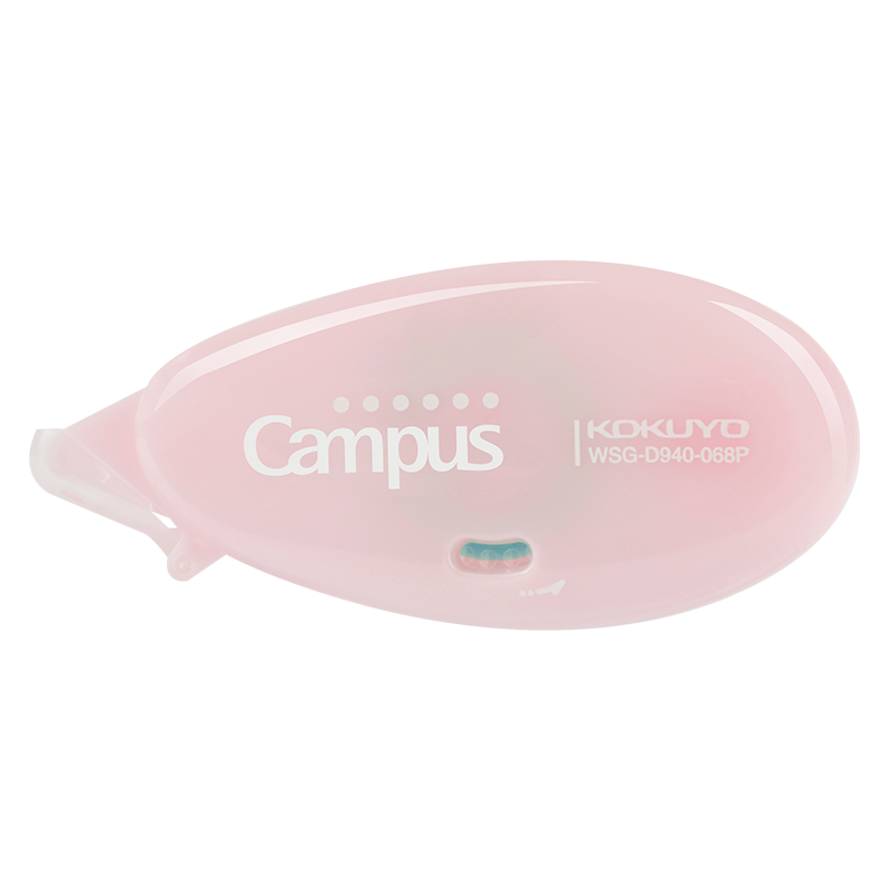 KOKUYO Campus Water Drop Dot Double-Sided Tape, Strong Adhesive, Invisible, Craft Tape (Disposable), Pink, 1 Piece WSG-D940 Attractive Appearance, Back-To Essential