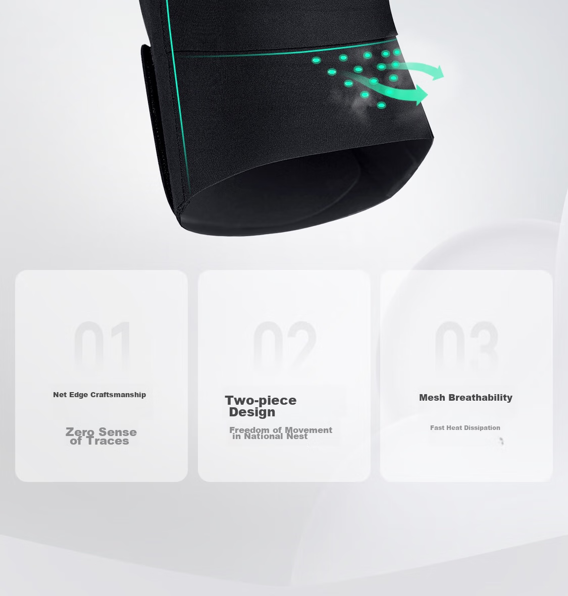 Keep Skin-Friendly Bare-Feel Knee Brace for Fitness, Basketball, Running, Jumping Training, Sports Meniscus Knee Protector K-Rox 17