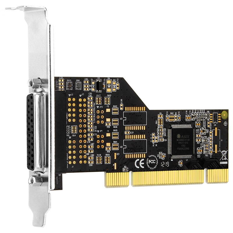 MOGE PCI to Parallel Port Card MC1371 Desktop LPT Printer 25-Pin Expansion Card Adapter Card