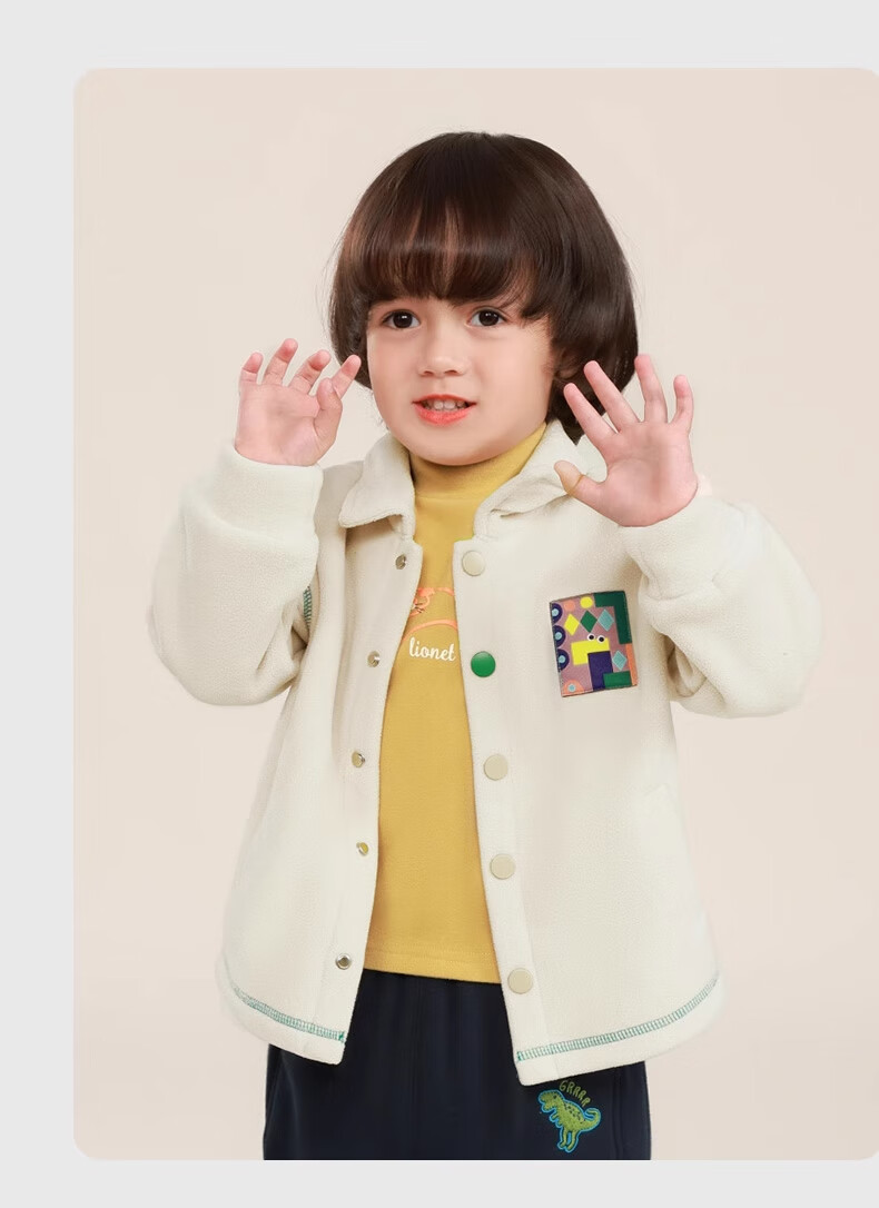 Ciciibear Boys' Fleece Jacket Autumn Winter Baby Boys' Plush Warm Top Children's Fall Clothing Toddler 19