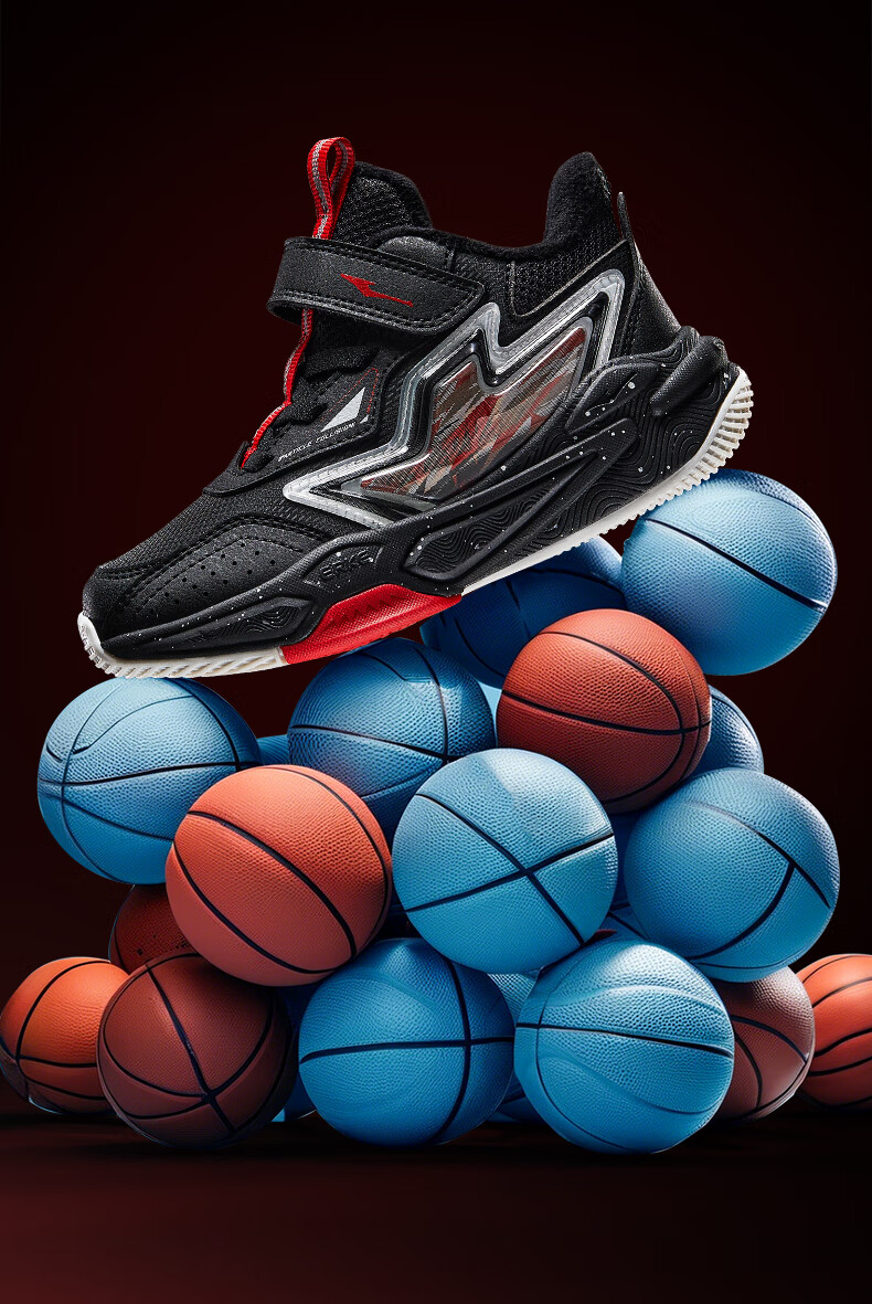 ERKE Kids Boys and Girls Toddler Cotton-Lined Basketball Shoes Children's Warm Cotton Shoes Dark Navy/Speed Blue Size 28 1