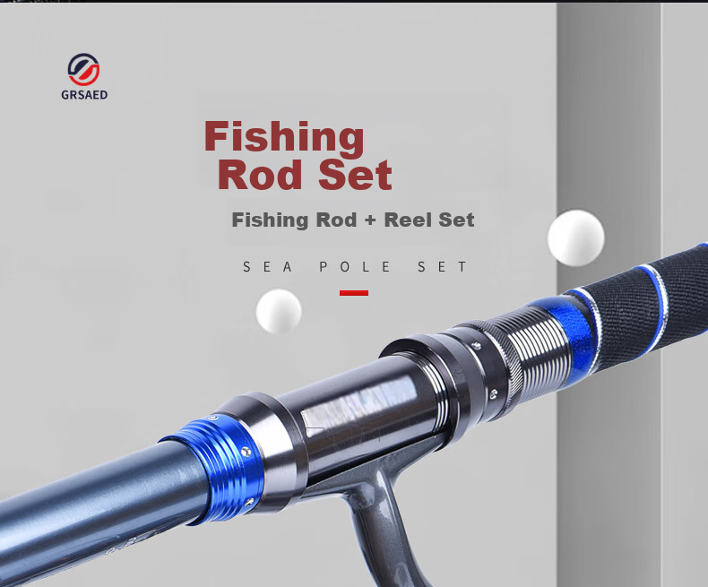 Grasaid Zhanshun 3.0-Meter Fishing Rod, Sea Rod Set, Long-Distance Casting Rod, Spinning Rod, Sea Fishing Big Fish Rod, Spinning Reel Fishing 10