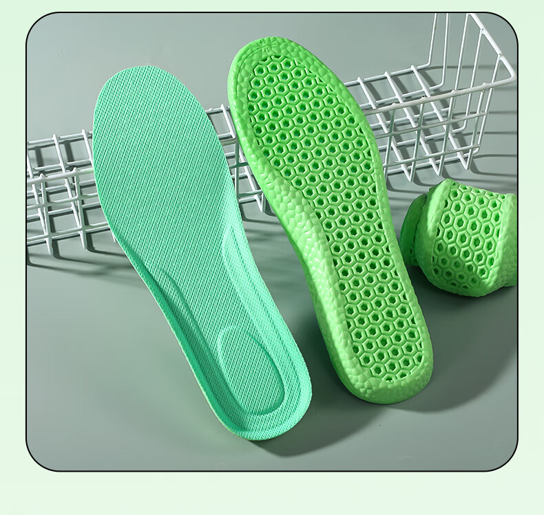 3AnGnI Antibacterial Deodorizing Insoles for Men And Women, Sports Military Training Shock-Absorbing Breathable Biodegradable Eco-Friendly Material, 2 Pairs, Size 41-42 17