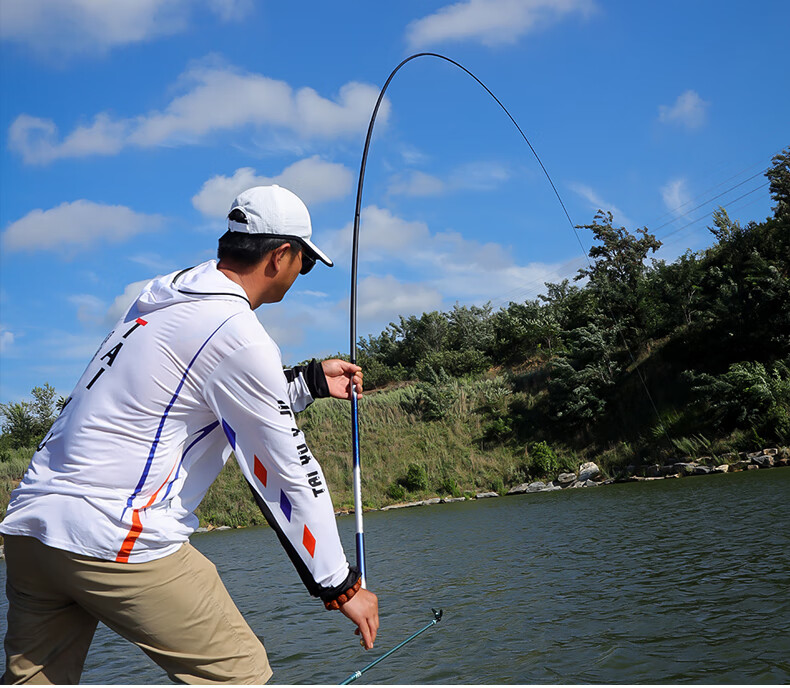 Taiyu 5.4-Meter Fishing Rod, Short Section Stream Rod, 37-Tune Carbon Fiber Ultra-Light Ultra-Hard Hand Rod, Carp And Crucian Carp Rod Set 38