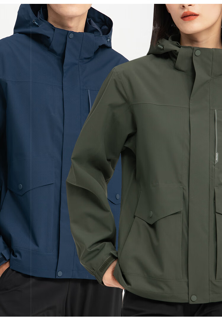 FIRS Hooded Jacket for Men And Women, Autumn Mountain-Style Outdoor Sports Windproof Wrinkle-Resistant Wear-Resistant Breathable Simple Slim Casual Coat 3