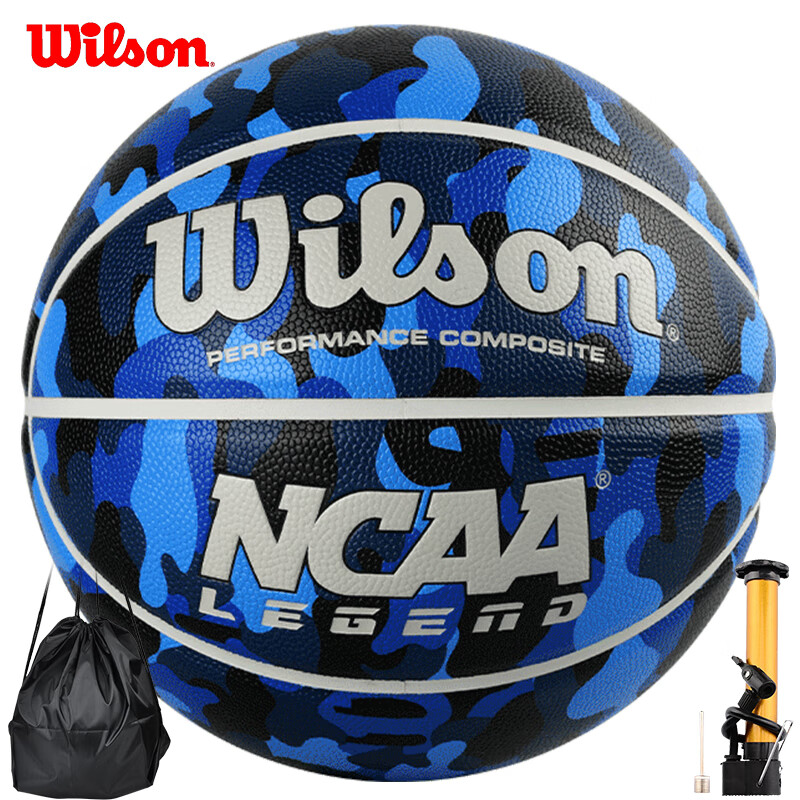 Wilson NCAA LEGEND Series No. 7 Basketball PU Material Indoor And Outdoor Universal Non-Slip Wear-Resistant Adult Basketball