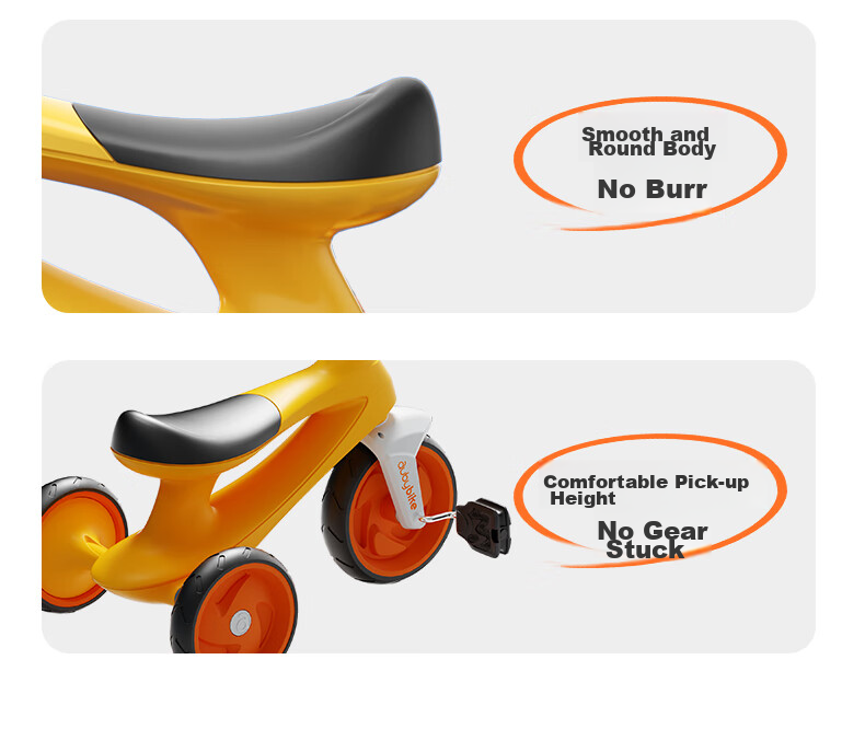 Auby Children's Tricycle Baby Tricycle Pedal Bike 1-3-6 Years Old Multi-Use Push Car 5-in-1 Birthday Heavy-Duty Safety 23