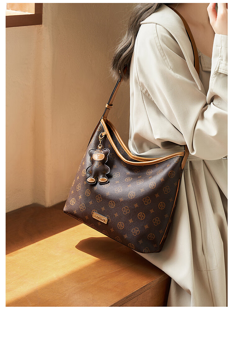 Aokang Women's Handbag, Trendy Hobo Underarm Bucket Bag, Light Luxury Crossbody Shoulder Bag, Birthday And Mother's Day Gift for Girlfriend Or Wife 1