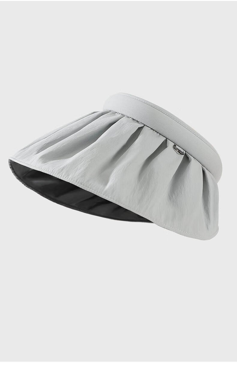 MISSION UV Black Sun Protection Hat for Women, Sun Visor Cap, Shell-Style Visor Hat, Summer Face-Covering UV Protection Wide Brim Hat 13