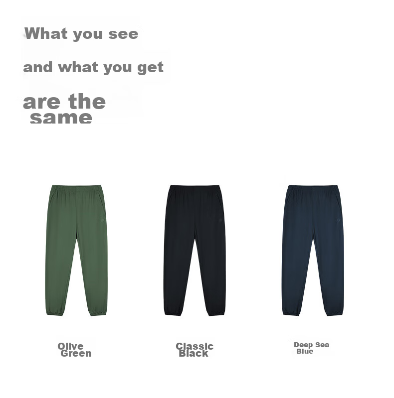 TECTOP Casual Pants, Lightweight Outdoor Men's Breathable Trousers, 2422151ZZ Men's Classic Black S 17