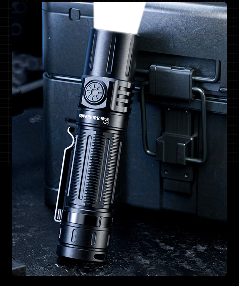 SupFire A20 Flashlight High Brightness Long Battery Life Long Range Military Rechargeable Compact Outdoor Cycling Emergency Light 17