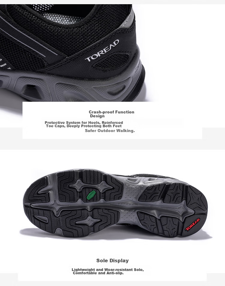 TOREAD Men's Stream Tracing Shoes, Spring And Summer Outdoor Non-Slip Breathable Mesh Water Shoes, Sports Beach Sandals TFEECM81946 13