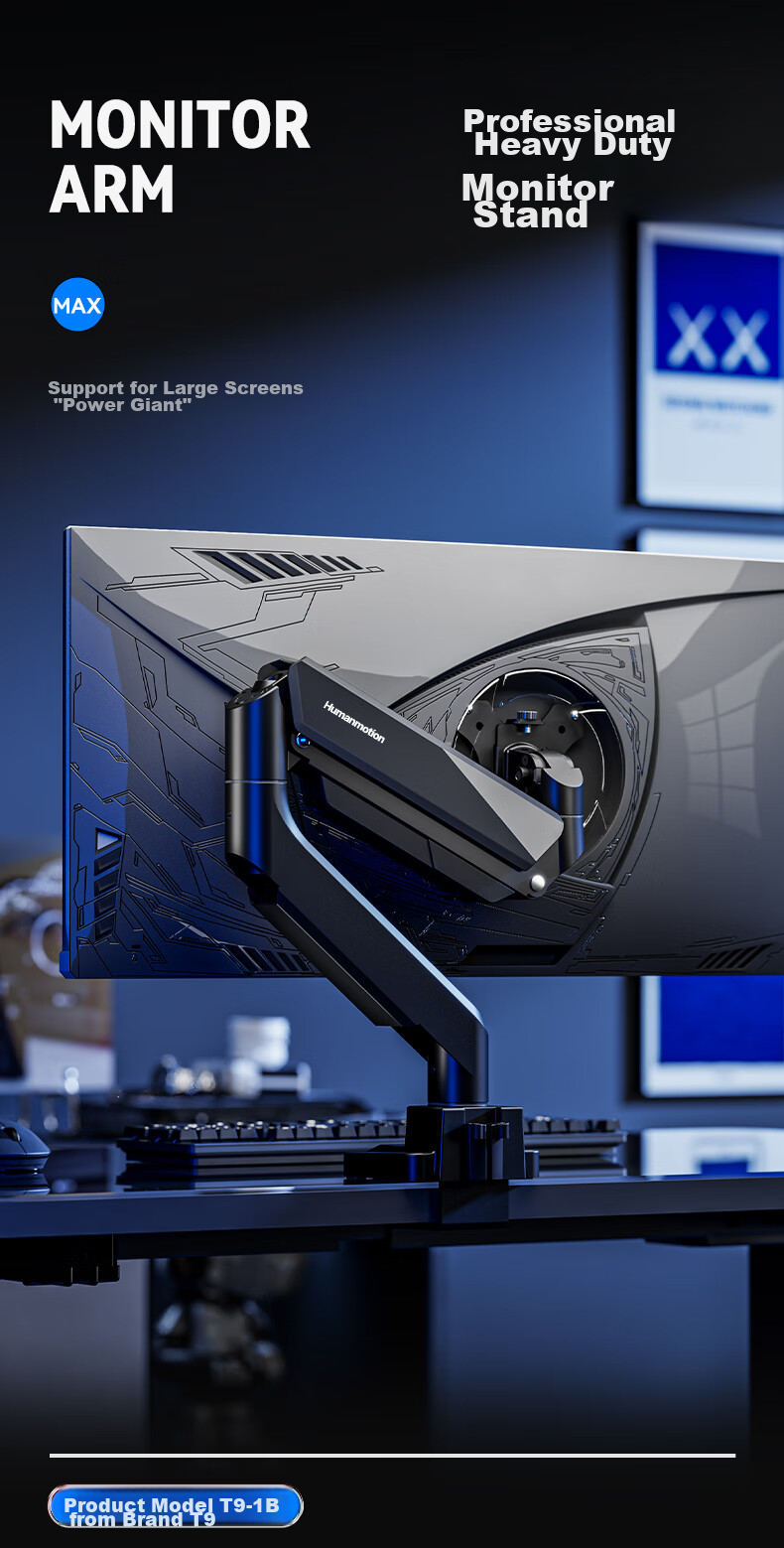 Songneng Monitor Stand, Computer Stand, Display Screen Stand, Monitor Riser, Mechanical Arm, Monitor Stand Arm, VESA Bracket with 20KG Load Capacity, T10-1W 1