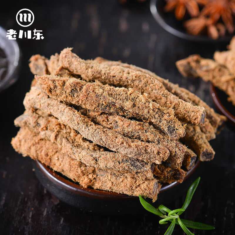 老川东 牛肉干 香辣味100g 休闲零食 肉干肉脯