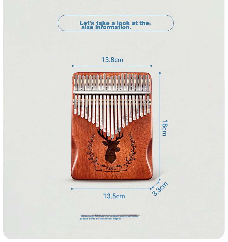 Qian Gu Kalimba Thumb Piano 21-Note Beginner Easy-to-Learn Instrument Finger Piano for Girls Children's Festival Gift 10