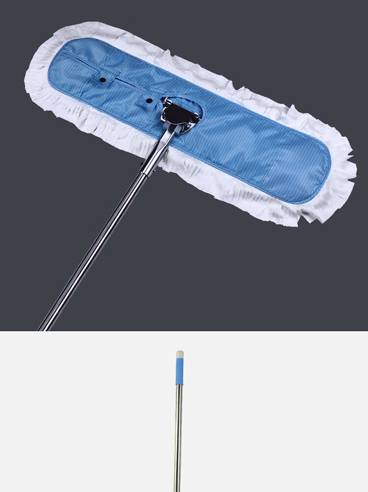 HANYANGCLEAN Mop Replacement Cloth 1 Piece 60*17cm Flat Mop Cloth Microfiber Anti-Static Fabric for Cleanroom Workshop 4