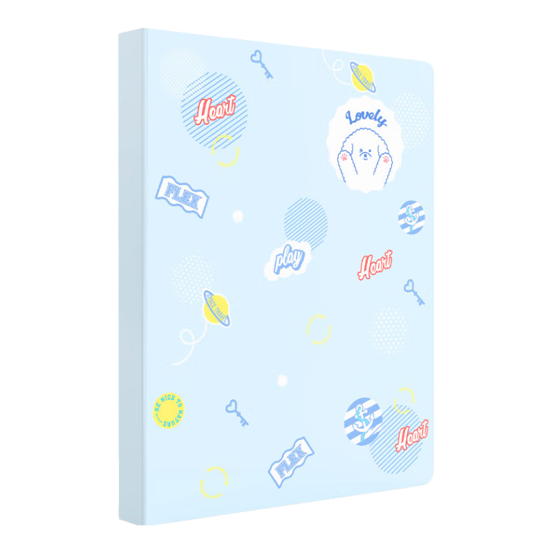Deli A4/40-Page Stylish Document Folder, Exam Paper File Folder with Pockets, Certificate Collection Folder, Product Inspection Report Folder, Pregnancy Check-Up Organizer, Blue, for Elementary, Middle And High School Students, 72494