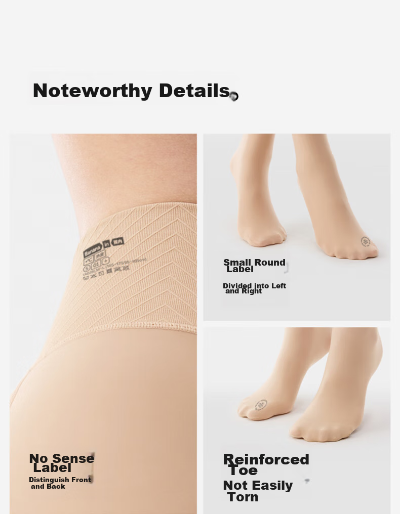 Bananain Hot Skin 501+ Women's Stockings, Bare Leg Effect, Warm, Skin-Like Feel, Antibacterial, Autumn And Winter Leggings, Anti-Snag Pantyhose 24