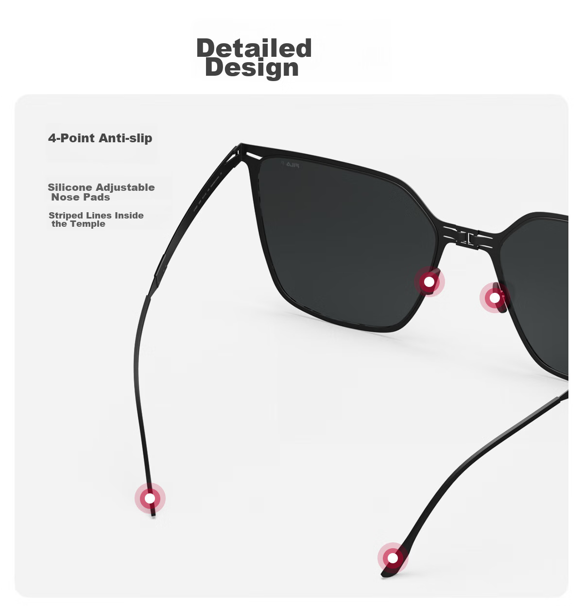 FILA Foldable Polarized Sunglasses for Men And Women, UV Protection, Portable And Compact B25 Sunglasses for Back-To And Father's Day 9