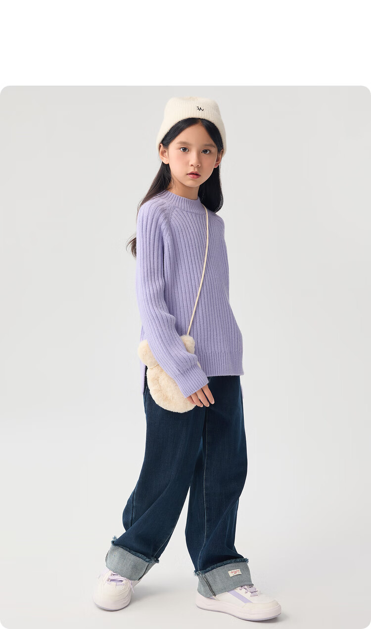 BALABALA Girls' Sweater, Autumn And Winter Children's Knitwear, Warm Pullover Sweater, for Older Children, 208424103001 19
