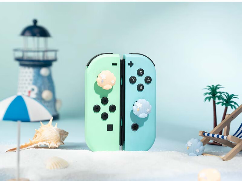 Jixiang Swtich OLED Protective Case, Game Console Cover, Moon Landing Plan Detachable Transparent Shockproof Hard Shell, Handheld Case with Direct Plug-In Base, Switch Protective Case 17