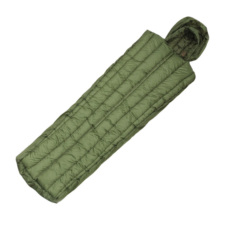 先锋连 07大衣式数码丛林迷彩睡袋户外野战睡袋 户外成人野营寒区睡袋