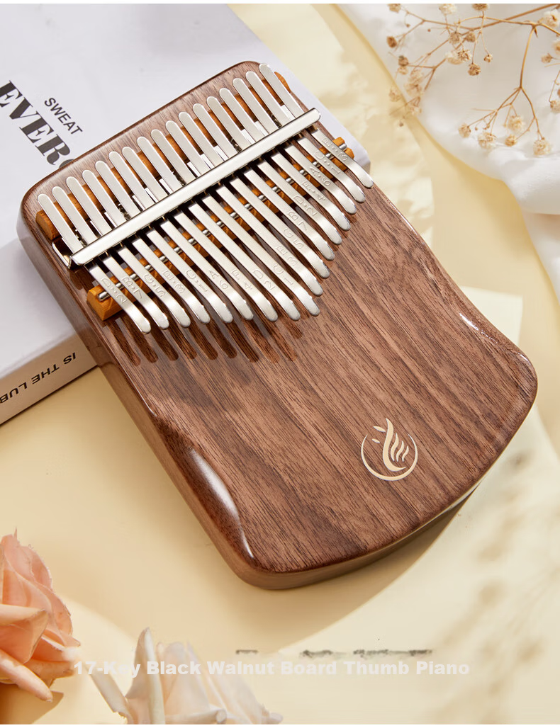 Asasi Kalimba Thumb Piano, 21 Keys, Rosewood, Portable Finger Piano for School Students And Children, Birthday Musical Instrument Gift 10