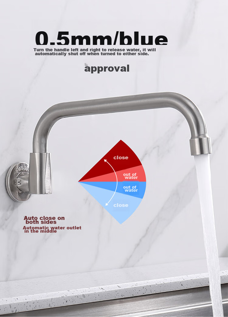 CVBAB In-wall Single Cold Rotatable Kitchen and Balcony Faucet for Vegetable Washing Sink CV2175 3