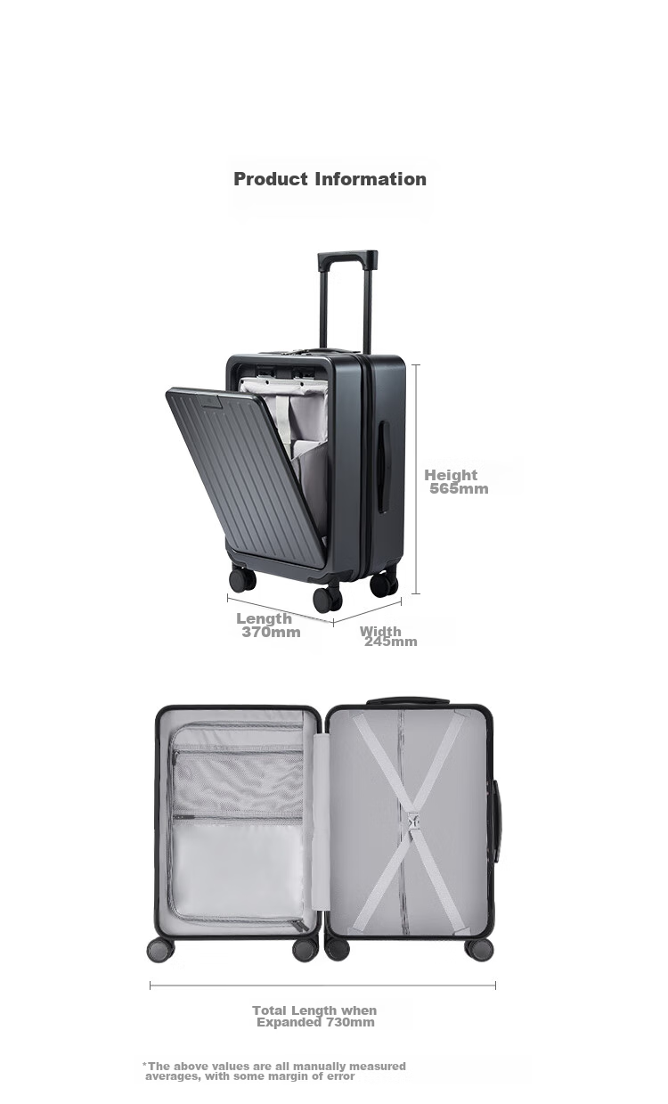 JD Original One-Click Luggage Lite, Suitcase Carry-On Travel Case, Graphite Gray, 20-Inch Mingri Delivery 25
