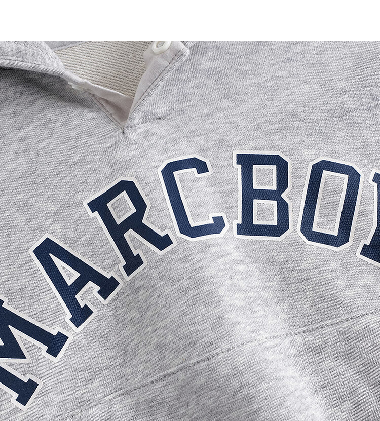 MARC&JANIE Boys' Energetic Preppy Hooded Sweatshirt, Children's Top, Kids' Clothing, Spring And Autumn Style, 241160 10