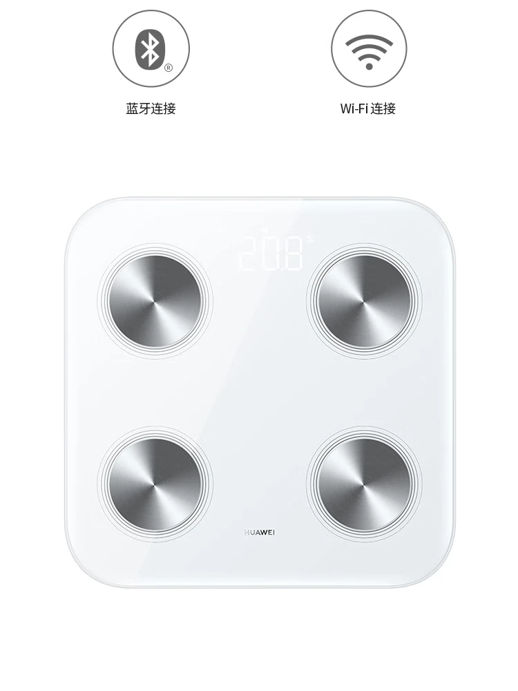 Huawei Smart Body Fat Scale 3 WiFi Version Electronic Scale Weight Scale Home 14 Items of Body Data / Accurate Detection / WiFi Bluetooth Dual Connection Support Android / iOS Elegant White Huawei Smart Body Fat Scale 3 WiFi Version Electronic Scale Weight Scale Home 14 Items of Body Data / Accurate Detection / WiFi Bluetooth Dual Connection Support Android / iOS Elegant White