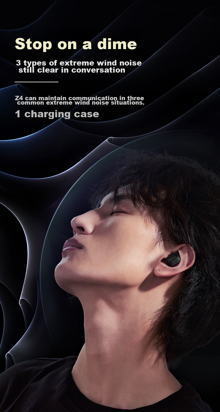 IGene [Long Battery Life, Noise-Cancelling Earbuds] 6.0 Bluetooth Headphones, Wireless In-Ear, High-Definition Sound Quality, Microphone for Calls, Music, Gaming, Low Latency, Invisible Cool Dog, NetEase Cloud Mobile Phone 8