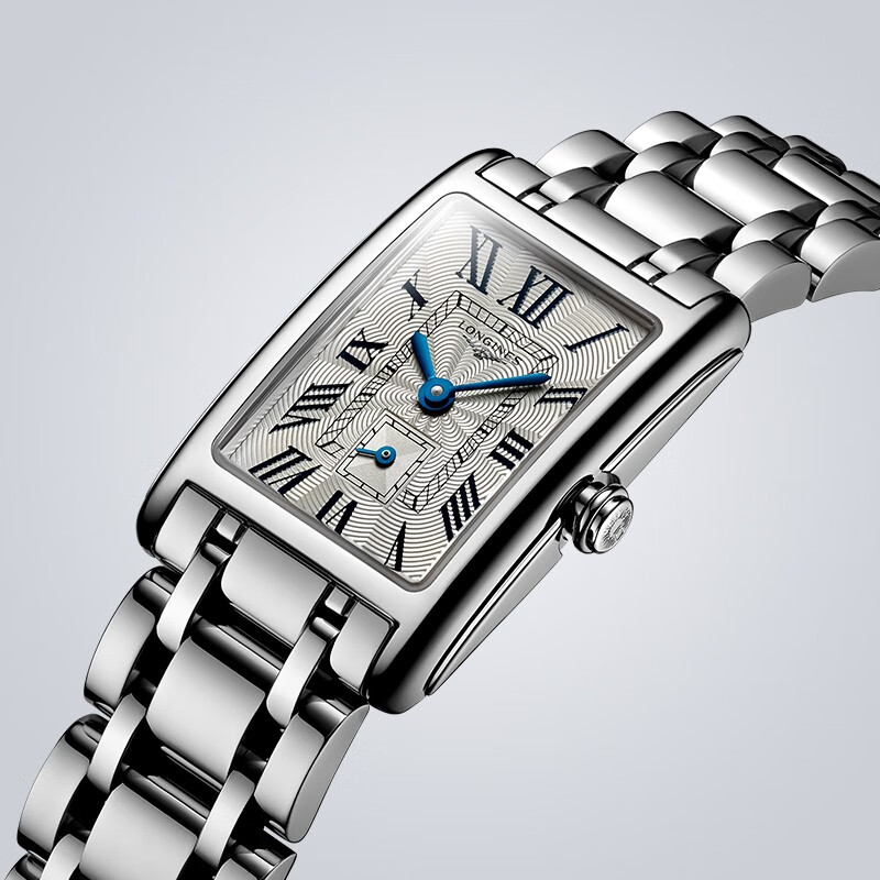 LONGINES Swiss Watch, De Vina Series, Women's Steel Strap Quartz Watch L52554716