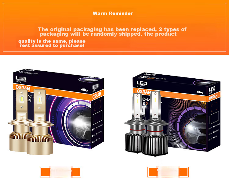 OSRAM Automotive LED Headlights, Car Bulbs for High And Low Beam, Yechezhezhe 2.0 H1, One Pair, 6000K Ultra-Bright, 12V/20W 1