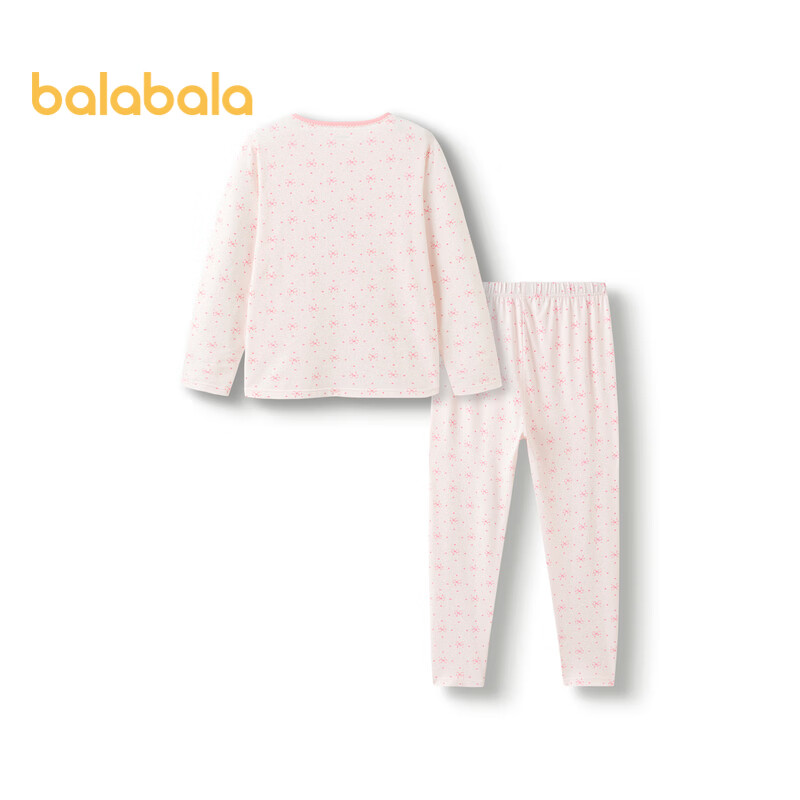 BALABALA Children's Autumn Underwear Set, Snake Year Girls' Thermal Underwear, Zodiac Year Red Pajamas, Trendy, 209125169004