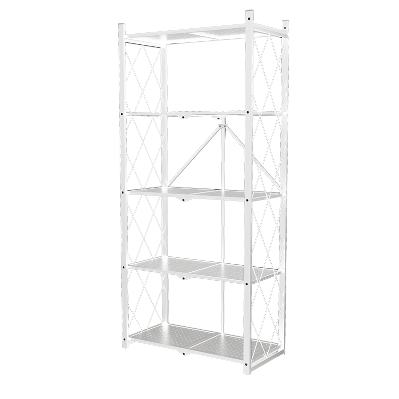 Shunyou Kitchen Storage Rack, Floor-Standing Organizer, Bathroom Movable Shelf, No Installation Required, Storage Rack, White, SY-040