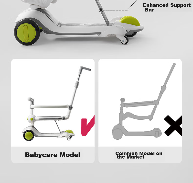 Babycare Children's Scooter for Ages 1-3 Multifunctional Baby Walker Ride-On Toy Birthday Gift, Light Purple 3
