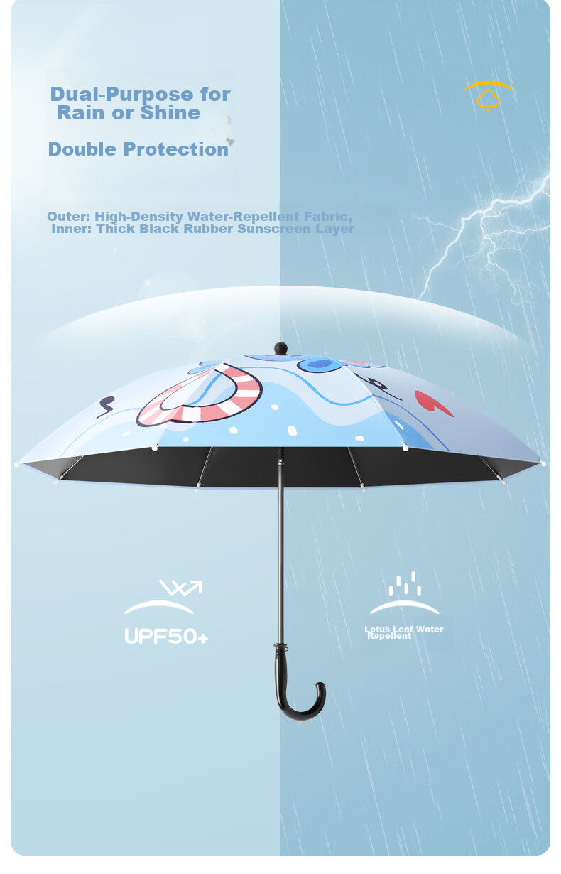 Fanyejia Umbrella, Sunshade for Stroller, Baby-Specific Umbrella, Three-Wheel Pushchair, Children's Stroller, Baby Walking Aid, Sun Protection, Universal Use 3
