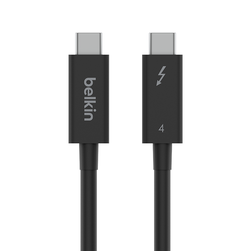 BELKIN Thunderbolt 4 Data Cable, Intel Certified, PD Fast Charging 100W, Type-C Male to Male Video Transmission, Charging Cable, 2 Meters Active INZ002