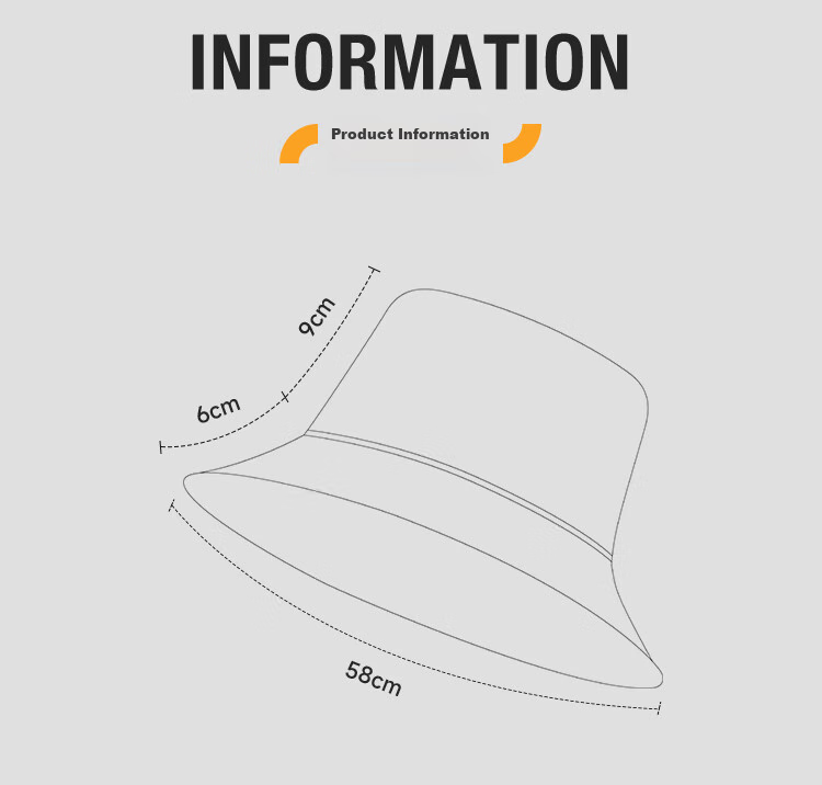 HLA Men's Bucket Hat, Casual Versatile Outdoor Sports Cap, Hiking Sun Protection, Large Head Circumference Trendy, Reversible 12