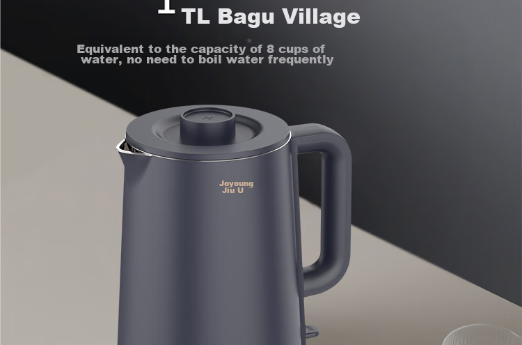 Joyoung Electric Kettle, 1.7L Capacity, Seamless Inner Pot, Double-Layer Temperature Lock, Anti-Scalding Design, for Home Use, Model K17FD-W6310 7