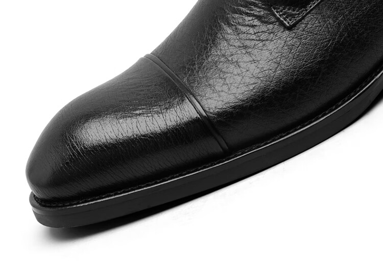Goldlion Men's Derby Shoes, Business Formal Shoes, Fashionable And Comfortable Leather Shoes G521330304AAA Black Size 39 7