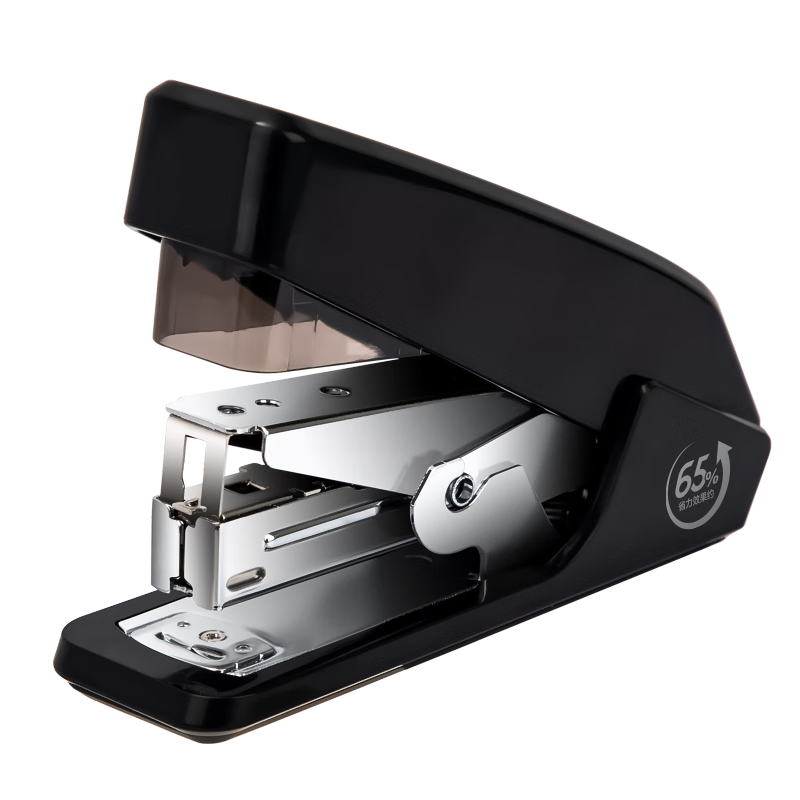 Deli (Deli) Efficient And Labor-Saving Stapler, Compatible with No.12 Staples, Can Hold 100 Staples, Black 0467 (Staples Not Included)